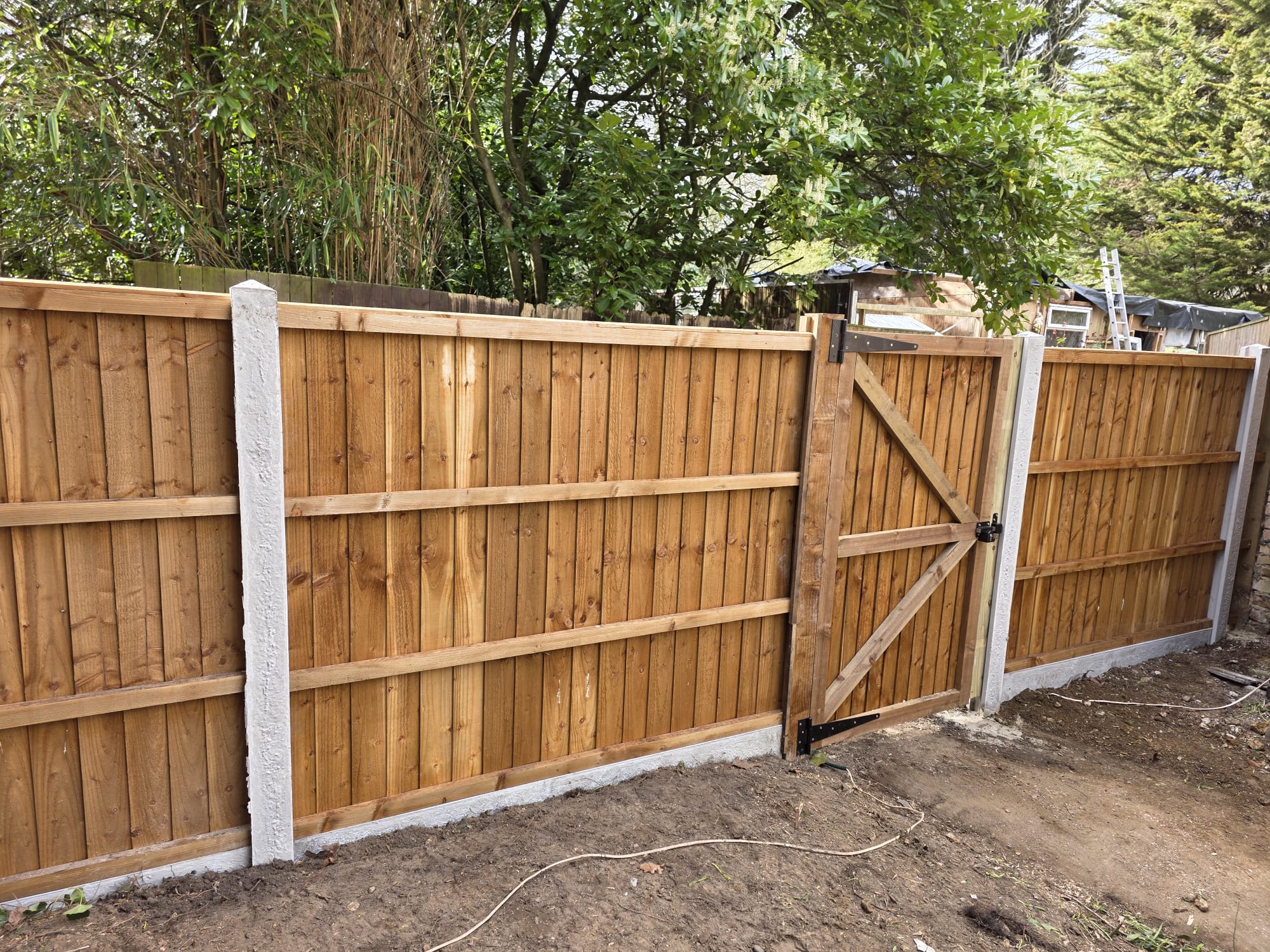 Fencing and landscaping project 3 completed in North London