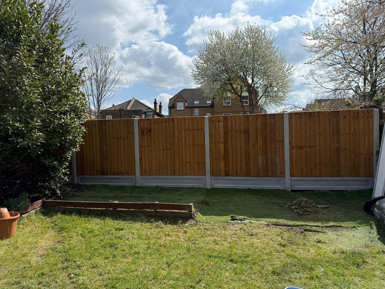 Fencing and landscaping project 4 completed in North London